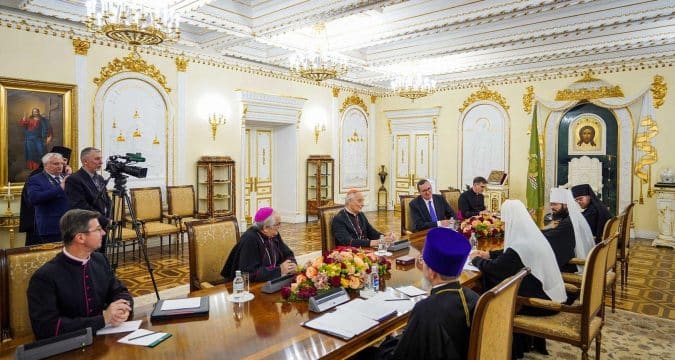 Our Churches must serve peace, Russian Orthodox leader tells papal envoy