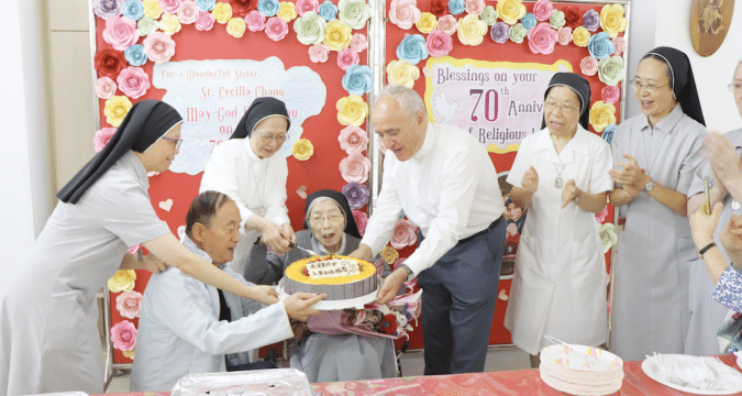 Platinum jubilee and first profession celebrated by Canossian Sisters