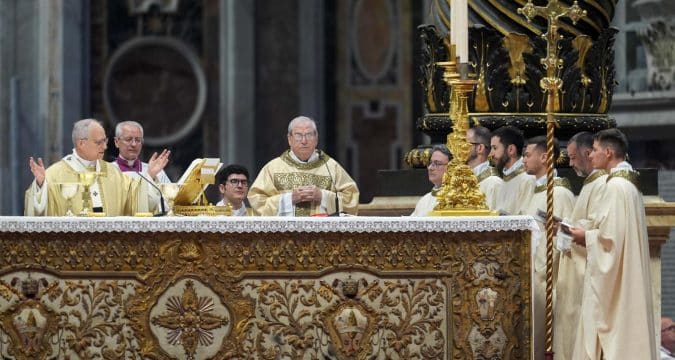 Pope asks priests to be signs of reconciliation in the Church and world