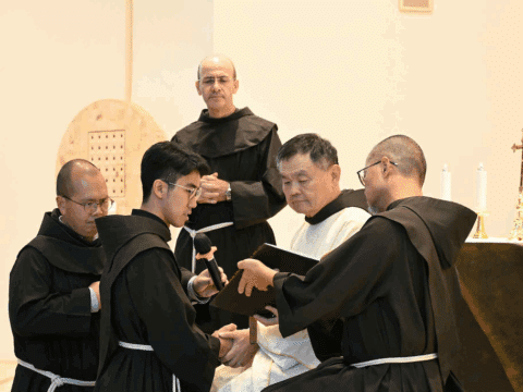 Franciscan Brother Francesco Li professes solemn vows