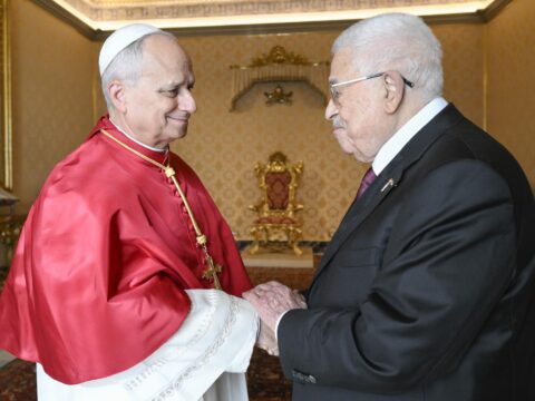 Pope welcomes Palestinian leader and discusses Gaza