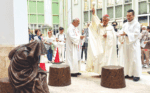 Statue at cathedral reminds us to welcome strangers