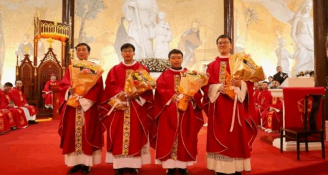 Four priests ordained for Diocese of Guizhou