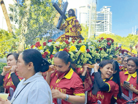 Procession for the Feast of the Black Nazarene at St. Joseph’s Church