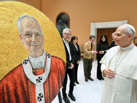 Vatican completes official mosaic portrait of Pope Leo XIV for papal basilica