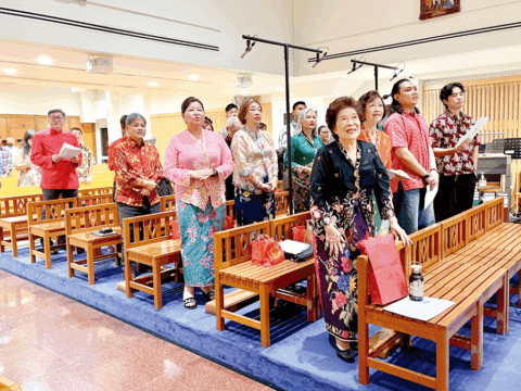Singapore’s Peranakan Catholics mark Chinese New Year in colourful style 