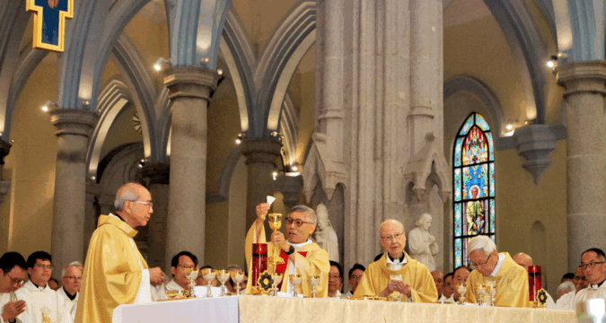 Cardinal Stephen urges hope and humility at Chrism Mass