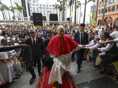 Pope Leo XIV honours Pope Francis as he arrives in Equatorial Guinea
