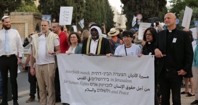 Interfaith peace march in Jerusalem counters rising violence and division