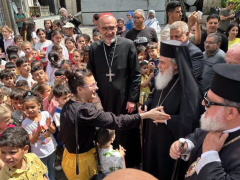 Patriarchs of Jerusalem visit Gaza’s wounded faithful